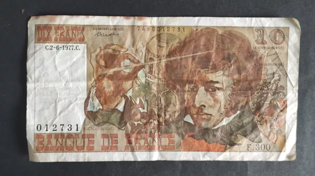 France Billet de 10 Francs Berlioz du 02/06/1977  F.300 ref F.63/22