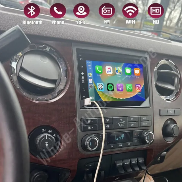 For 2006-2014 F-250 F-350 Super Duty Apple Carplay Android Car Stereo Radio GPS