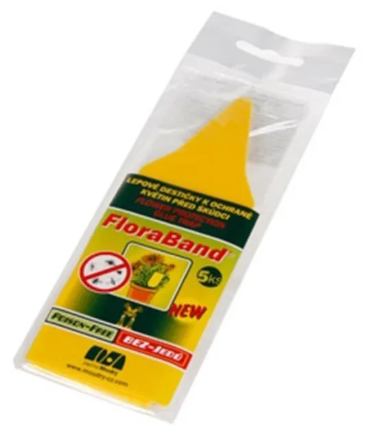 Sticky Glue Yellow INSECT Pest Killer TRAP Flower Protection Flycatcher 5Pcs 2