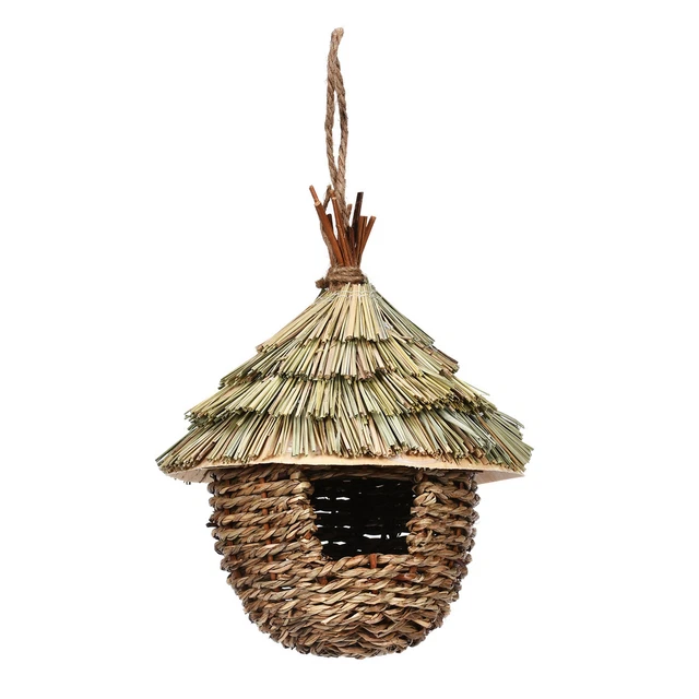 Hand-woven Hummingbird Nest House Charming Decorative Hummingbird House Garden
