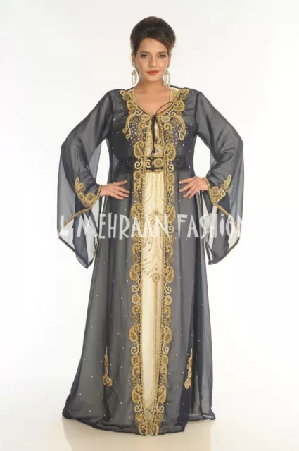 Esclusivo Dubai Vestito da Festa Kaftano Marocchino Abito Sposa Takchita Per