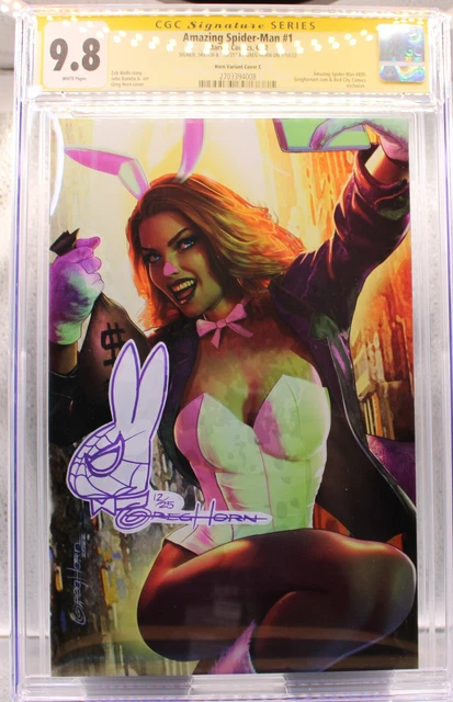 Amazing Spider-Man 1 CGC 9.8 SS Greg Horn Cover C Bird City Spider Bunny 12/25