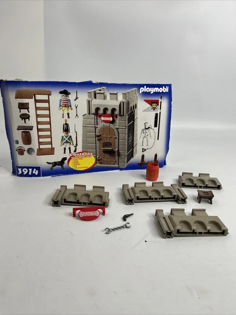 Bateau Playmobil Playmobil Pirate Prison Door, Flag, Carcel Sign
