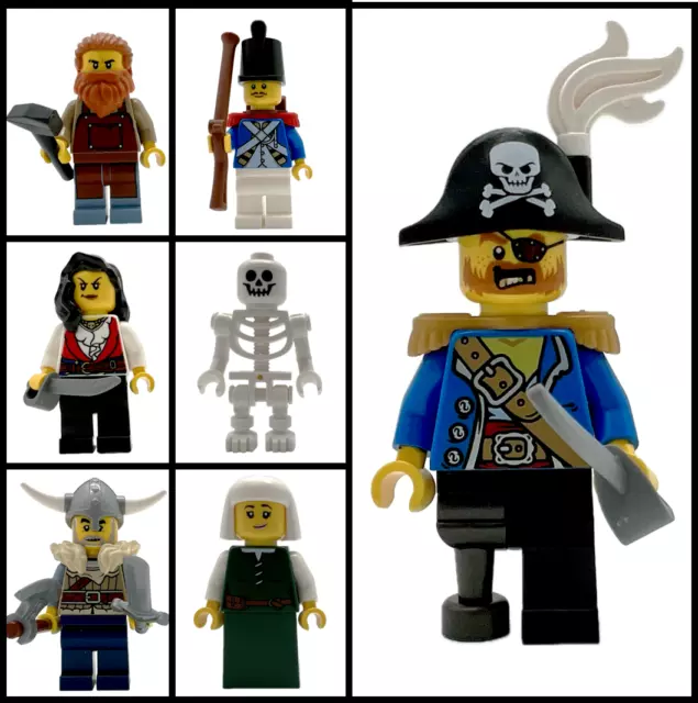 Lego Minifiguren: Piraten, Soldaten, Wikinger, Bauern, Skelett, Schmied... - NEU