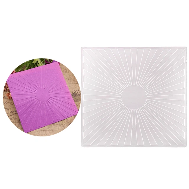 Pochoirs De Gaufrage Ronds En Plastique - Pour Scrapbooking, Cartes, Décoration - Effet 3D - Divers Diamètres