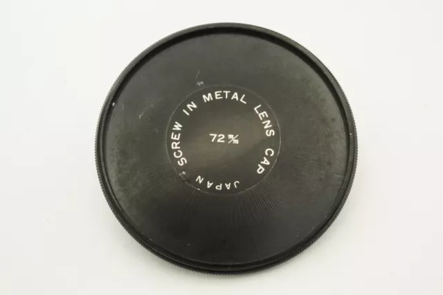 72mm Metal Lente Tapa Delantero Rosca Tornillo para Nikon Canon Pentax Minolta