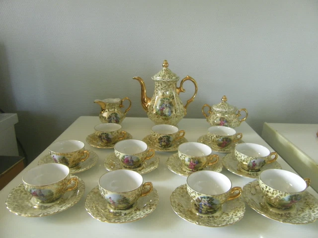 ANCIEN SERVICE A Cafe Porcelaine De Luxe EUR 29,90 - PicClick FR