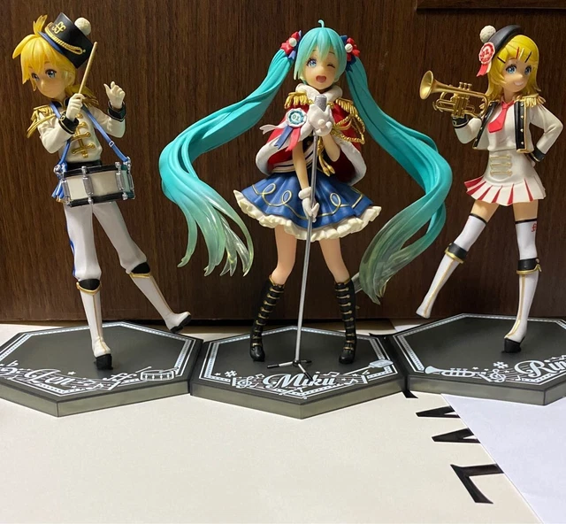 HATSUNE MIKU KAGAMINE Len Rin Winter Live Figure 3 Set Vocaloid Taito ...