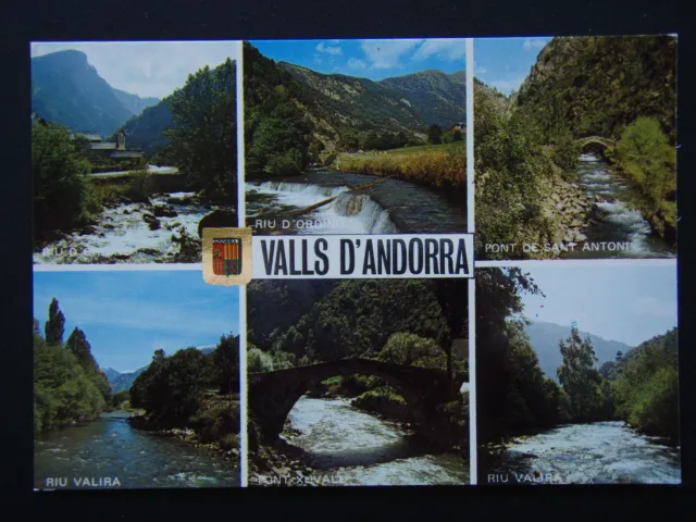 Valls D'andorra Pont De Sant Antoni Riu Valira Pont Xuvall Postcard