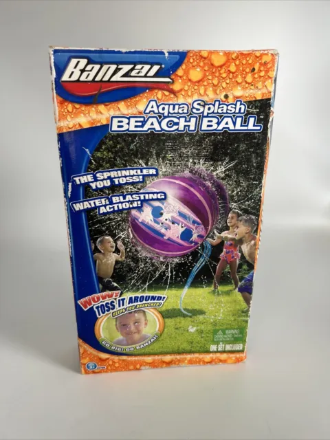 BANZAI AQUA SPLASH BEACH BALL - The Sprinkler You Toss - BRAND NEW $34. ...