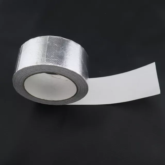 Hitzeschild Band 50MM x 25M Klebeband Auspuffrohr Hitzeschutztape aus Alu