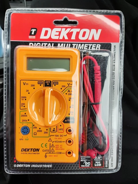 Digital LCD Multimeter Voltmeter Ammeter OHM AC DC Circuit Checker Tester