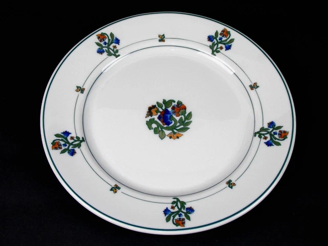 4 St. Albans 1929 Syracuse Railroad Delaware China Missouri Dining Car Plates 9" 2