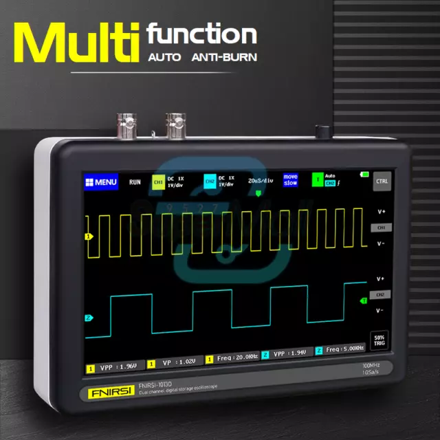 FNIRSI 1013D Digital LCD Oscilloscope 20MSps DSO FNIRSI PRO Bandwidth 5/100MHz 3