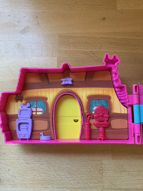 Disney Minnie Mickey Mouse Pink House Cottage Playset 2 Mini Figures Furniture 3