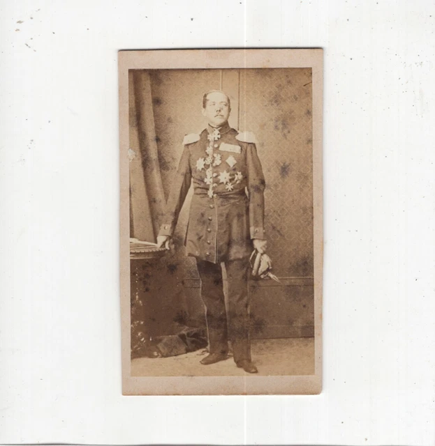 CDV Foto Hoher Offizier / Adel - 1860er