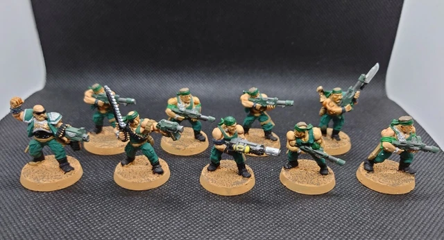 Warhammer 40k Kaiserliche Garde Catachan Truppe Melta, Sergeant, Lieutenant Metall