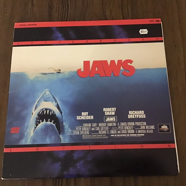 Jaws (1975) Laserdisc Letterbox 2 Disc -Spielberg