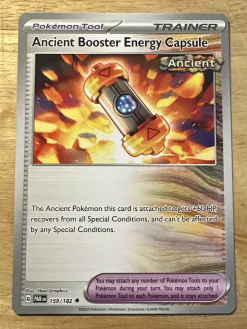 2x Ancient Booster - 159/182 - Non Holo - Paradox Rift - NM/M - Pokemon Card