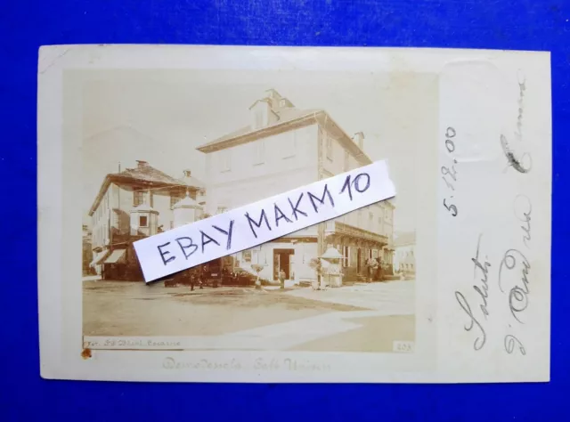 🔵 Cartolina Foto Domodossola Caffe' Univers Animata Vg.1900 Rara Unica 🤣