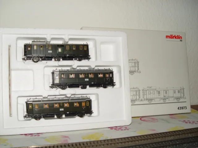 Mä. 43973 Personenwagen-Set der ehemaligen Reichsbahn  DRG Epoche II AC