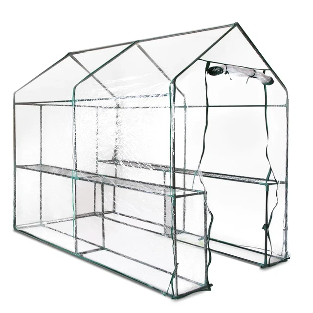 NNEDSZ GREENFINGERS GREENHOUSE Garden Shed Green House 1.9X1.2M Storage