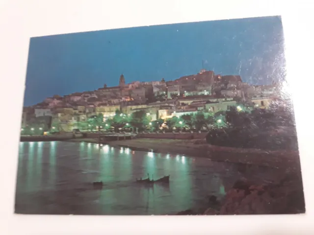 Cartolina colori  Il Gargano – VIESTE (Foggia) Panorama notturno FG VG