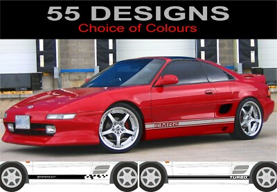TOYOTA MR2 SIDE stripes decals stickers graphics toyota stripes 1990 to ...