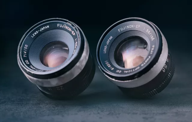 Set of two Fujinon-EP enlarging lenses 90 & 105 mm