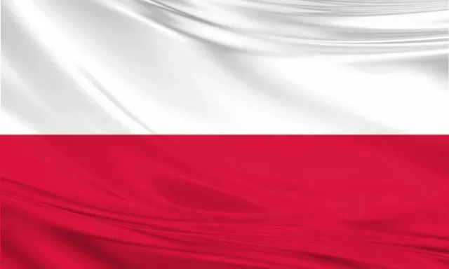 Poland Polish Polska Fabric Polyester Large Flag 5 x 3ft Football Sport Europe