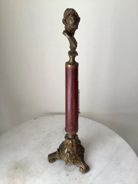 Ancien Baromètre Thermomètre – Forme Ancre Avec Oiseau – Blason Ville De Nice