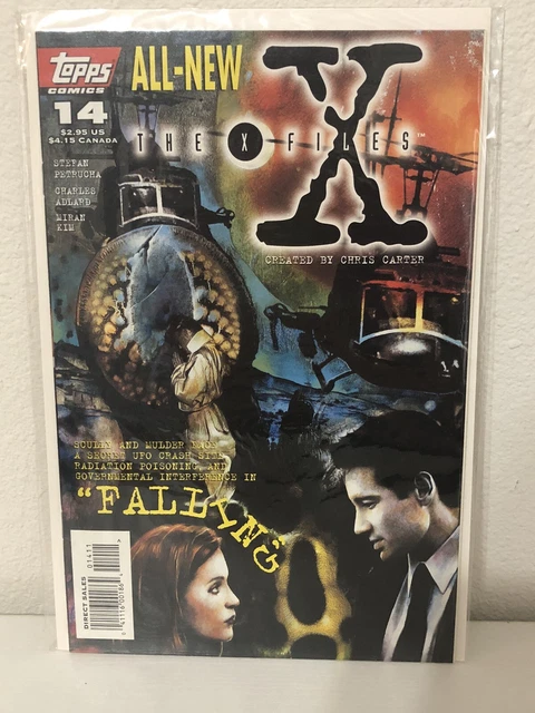 The X-Files #14 Apr 1996 Topps Comics sealed Falling Chris Carter Scully Mulder