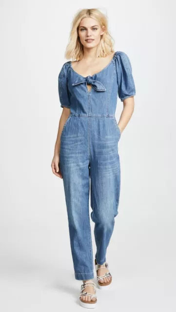 Rebecca Taylor La Vie Denim Jumpsuit Women's Size S