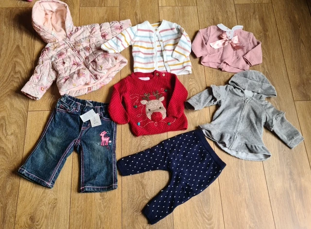 Baby Girl Clothes Bundle Size 3-6 Months Inc Next Coat, New Pumpkin Patch Jeans