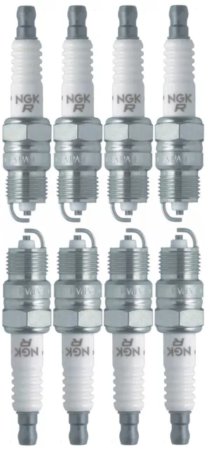 NGK V-Power Set of 8 Spark Plugs Nickel 6630 for Buick Ford Pontiac GMC