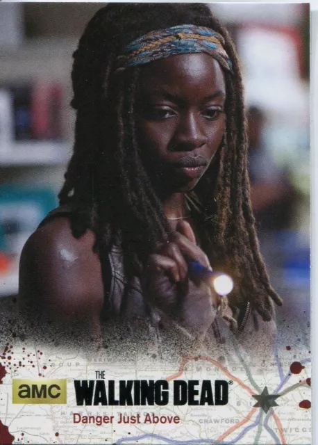 Walking Dead Season 4 Part 2 Black Parallel Base Card #08 Danger Just Above