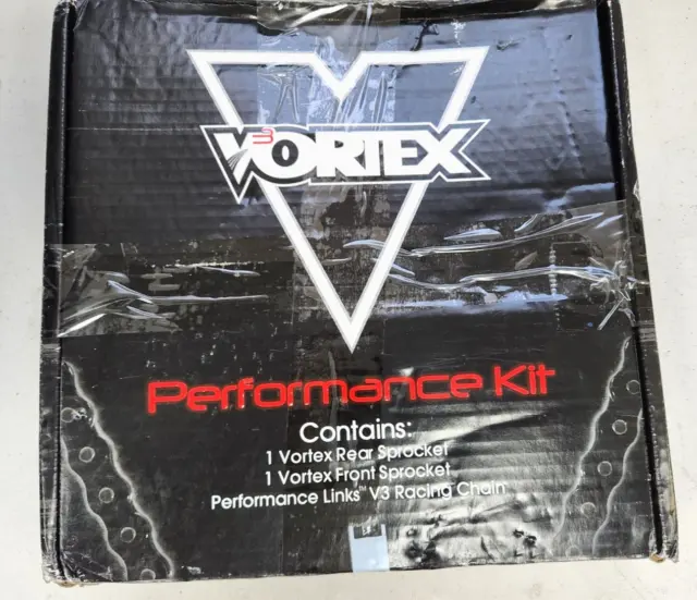 Vortex V3 WSS Chain & Sprocket Performance Kit Black CK6400 Kawasaki 650 2016-18