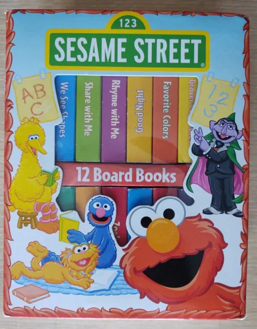 Sesame Street My First Library Board Book 12 Book Set