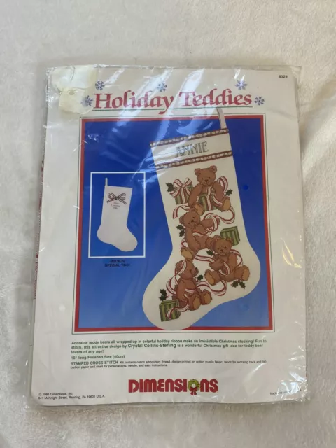 Dimensions Christmas Holiday Stamped Cross Stocking KIT,STARRY  SANTA,Winget,8448