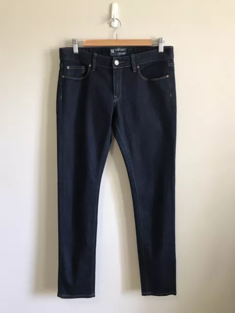 JEANSWEST Dark Wash Super Skinny Jeans Size 10 Stretch Denim Mid Rise
