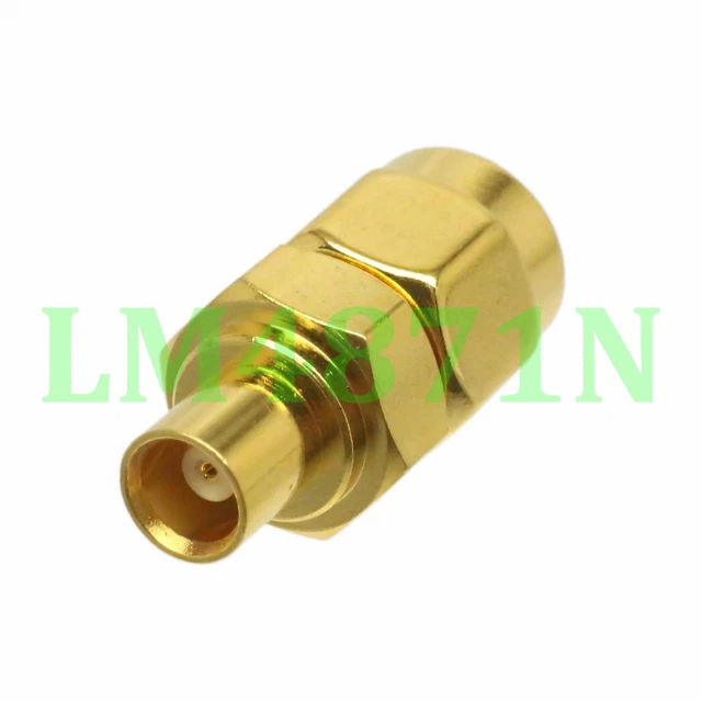 1pce Adapter RP.SMA male jack to MCX female jack RF connector straight M/F