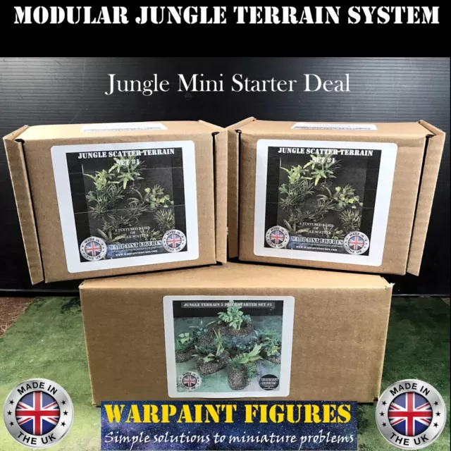 SAVE 20% -Wargaming Jungle Mini Starter Deal COC 28mm|Bolt Action|WW2 Terrain