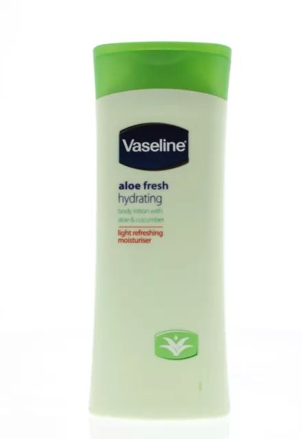 Vaseline Aloe Fresh Hydrating Body Lotion, Aloe & Cucumber  2 x200ml