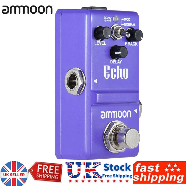 ammoon Series Delay Guitar Effect Pedal True Bypass Aluminum Alloy for GUitar UK
