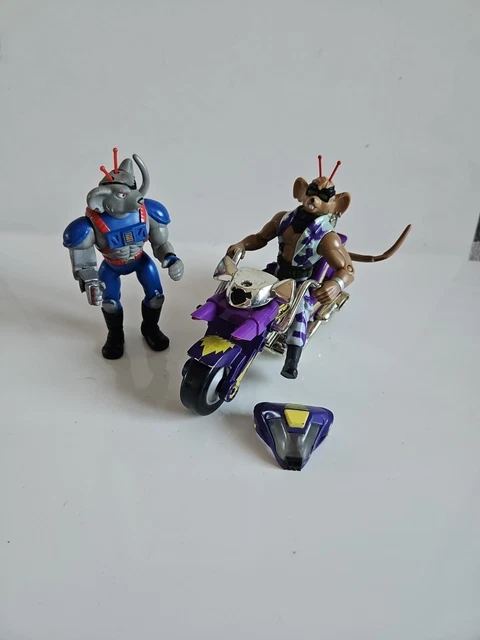 Lot Figurines Vintage Galoob - Biker Mice From Mars, Batman, Tortues Ninja (usures Peinture)