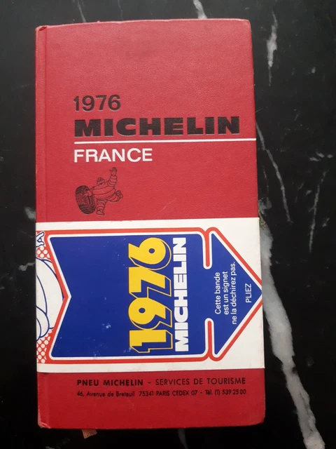 Guide Michelin 1976 avec son bandeau