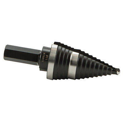 Klein Tools KTSB11 Step Drill Bit #11 Double-Fluted 7/8 to 1-1/8-Inch