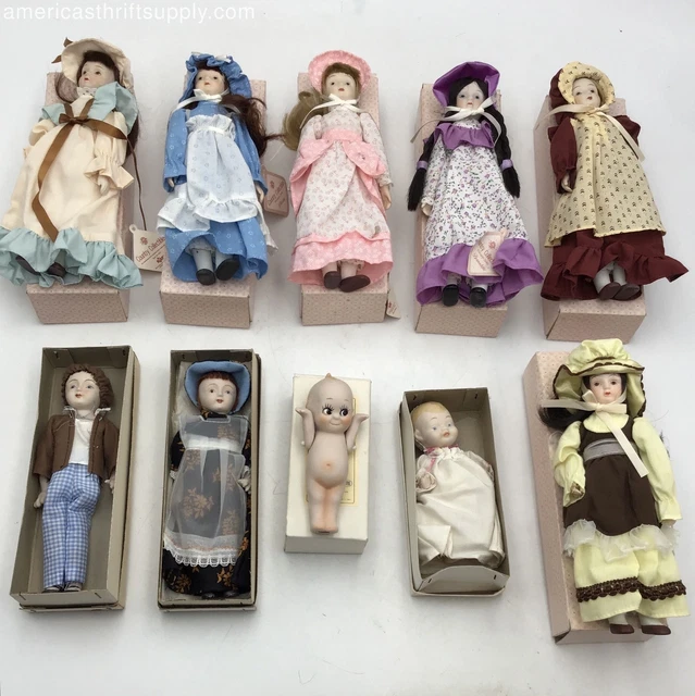 Russ, Brother, & Shackman Hand Size Porcelain Vintage Bisque Doll Lot Of 10