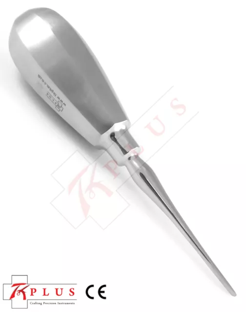 Veterinario Dental Utensilio Recto Raiz punta pala Elevador CORTA MANGO 2mm