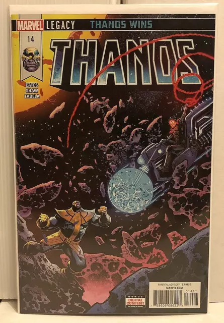 Thanos #14  Nm++  * 2Nd App (1St Cover) Of Cosmic Ghost Rider*   Beauty!   L@@K!